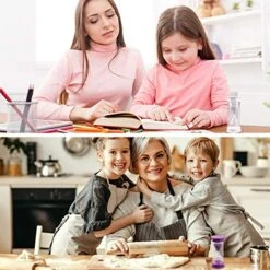 Sand Timer, Acrylic Hourglass Timer Colorful Sandglass Timer 1 Min/2 Mins/3 Mins/5 Mins/10 Mins/15 Mins Sand Clock Timer For Games Classroom Home Office(Pack Of 6) -KitchenAid Shop 513KqmwdoRL