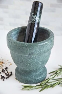 Marble Mortar And Pestle, Green, 4" -KitchenAid Shop 513VYE3aKPL
