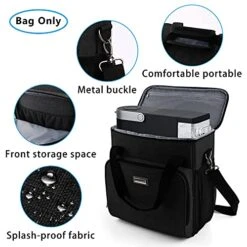 Coffee Maker Storage Bag,Waterproof Travel Carrying Organizer Case,Suitable For Kering Coffee Machines And Other Accessories,Dustproof Tote Bag With Shoulder Strap Black -KitchenAid Shop 513XbjkbKiL 1