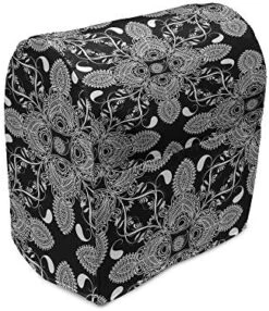 Ambesonne Green Stand Mixer Cover, Retro Style Themed Pattern With Little White Polka Dots Pastel, Kitchen Appliance Organizer Bag Cover With Pockets, 6-8 Quarts, Mint Green White -KitchenAid Shop 513lR DvlHL. AC