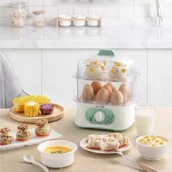 HYDZQ Timing Electric Steamer, Multifunctional Household Automatic Power-Off Steamer, Seafood Steamer, Egg Steamer, Vegetable Steamer -KitchenAid Shop 513uOfpcNlL 1