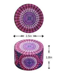 Boho Grinder, 2.5 Inch Multipurpose Crusher, Aesthetic Home Decorations (Pink)