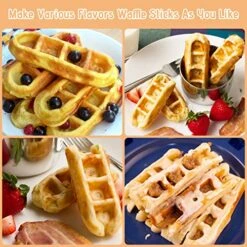 Waffle Stick Maker, Mini Waffle Maker Iron, Makes 6 Waffle Sticks, Ideal For Breakfast, Snacks, Desserts And More -KitchenAid Shop 514LHBPEDwL