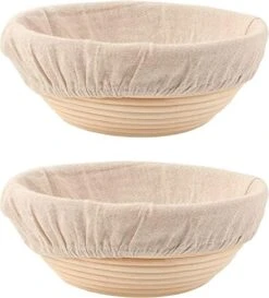 Bread Proofing Baskets Set Of 2 8.5 Inch Round Dough Proofing Bowls W/Liners Perfect For Home Sourdough Bakers Baking 14 Bread Proofing Baskets Set Of 2 8.5 Inch Round Dough Proofing Bowls W/Liners Perfect For Home Sourdough Bakers Baking -KitchenAid Shop 514MrDHALzL. AC