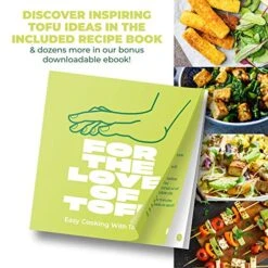 Tofu Press - Tofu Presser For Firm Or Extra Firm Tofu - Tofu Maker With Water Drainer Made From Durable Sustainable Materials - Tofu Recipe Book Included 13 Tofu Press - Tofu Presser For Firm Or Extra Firm Tofu - Tofu Maker With Water Drainer Made From Durable Sustainable Materials - Tofu Recipe Book Included -KitchenAid Shop 514XMDP8btL