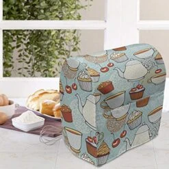 Lunarable Tea Party Stand Mixer Cover, Retro Style Yummy Cakes Cookie Teapot Delicious Tea Time Nostalgic Illustration, Kitchen Appliance Organizer Bag Cover With A Pocket, 6-8 Quarts, Multicolor 8 Lunarable Tea Party Stand Mixer Cover, Retro Style Yummy Cakes Cookie Teapot Delicious Tea Time Nostalgic Illustration, Kitchen Appliance Organizer Bag Cover With A Pocket, 6-8 Quarts, Multicolor -KitchenAid Shop 514ZqJjZGgL