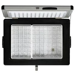 FM-65G 65 Quart Portable Refrigerator And Deep, AC 110V/ DC 12V, Real Chest Freezer For Car, Home, Camping, And RV With-8°F To 50°F Temperature Range, Gray, One Size -KitchenAid Shop 514fZko8HJL