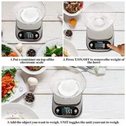 Jze Precision Digital Kitchen Food Scale-Accurately Weigh In Grams And Ounces For Portion Control And Weight Loss-Essential Tool For Home Cooking And Baking-Easy-to-Read LCD Display-Durable Design 14 Jze Precision Digital Kitchen Food Scale-Accurately Weigh In Grams And Ounces For Portion Control And Weight Loss-Essential Tool For Home Cooking And Baking-Easy-to-Read LCD Display-Durable Design -KitchenAid Shop 514ypLOwViL