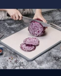 Double Sided Cutting Board,Stainless Steel Cutting Board For Kitchen,Large Size 17.8" X 12.2",Cutting Board For Meat,Cutting Board With Knife Sharpener 13 Double Sided Cutting Board,Stainless Steel Cutting Board For Kitchen,Large Size 17.8" X 12.2",Cutting Board For Meat,Cutting Board With Knife Sharpener -KitchenAid Shop 5158y79QhTL