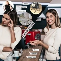 Cord Organizer For Appliances,6 Pack Cord Wrapper For Small Appliances Glue Upgrade Cord Winder Cord Keeper Cord Kolder Stick On Mixer,Blender,Toaster,Coffer Maker,Pressure Cooker Air Fryer -KitchenAid Shop 515J47nFDrL