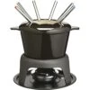 Master Class MasterClass Cast Iron Enamelled Fondue Set-Black, Gift Boxed -KitchenAid Shop 515K8oyvtkL