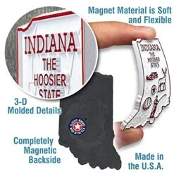 Indiana Small State Magnet By Classic Magnets, 1.6" X 2.3", Collectible Souvenirs Made In The USA 9 Indiana Small State Magnet By Classic Magnets, 1.6" X 2.3", Collectible Souvenirs Made In The USA -KitchenAid Shop 515dl7PqC7L