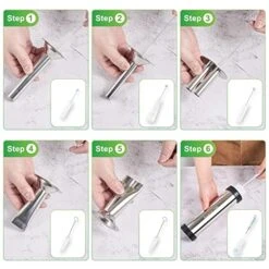 Upgraded Stainless Steel 2 LB Large Capacity Jerky Gun 2 Pound Beef Jerky Sausage Gun Meat Gun Jerky Shooter Jerky Kits Sausage Stuffer Machine With 5 Stainless Steel Nozzles 5 Brushes & Meat Pusher 12 Upgraded Stainless Steel 2 LB Large Capacity Jerky Gun 2 Pound Beef Jerky Sausage Gun Meat Gun Jerky Shooter Jerky Kits Sausage Stuffer Machine With 5 Stainless Steel Nozzles 5 Brushes & Meat Pusher -KitchenAid Shop 515iDrKp0nL