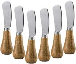 Wooden Butter Knife Cheese Spreader 6.5", Set Of 6, Restaurant Grade 15 Wooden Butter Knife Cheese Spreader 6.5", Set Of 6, Restaurant Grade -KitchenAid Shop 515n4SOB95L. AC