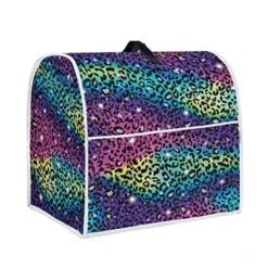 Youngerbaby Colorful Leopard Print Kitchen Mixer Cover Top Handle Blender Cover Dust Cover Appliance Organizer Bag With Pockets Protective