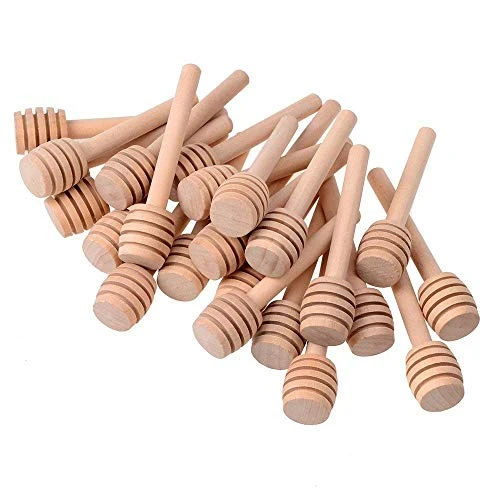 ® 24 Pack Of Mini 3 Inch Wood Honey Dipper Sticks, Server For Honey Jar Dispense Drizzle Honey, Wedding Party Favors 7 ® 24 Pack Of Mini 3 Inch Wood Honey Dipper Sticks, Server For Honey Jar Dispense Drizzle Honey, Wedding Party Favors - Image 5