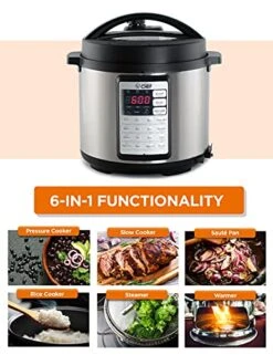 Electric Pressure Cooker 6.3 Quarts, 24-Hour Preset Timer, Stainless Steel Interior With Safety Features -KitchenAid Shop 515uMCBlm0L