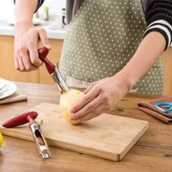 2 Pcs Apple Corer,Durable Apple Corer Remover For Pears, Bell Peppers, Fuji, Honeycrisp, Gala And Pink Lady Apples - Stainless Steel Best Kitchen Gadgets Cupcake Corer (Red) -KitchenAid Shop 516Gp0rwZwL