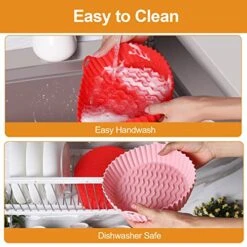 2 Pack Air Fryer Silicone Liners-7.5inch Round Reusable Air Fryer Silicone Basket Liners, Heat Resistant Air Fryer Pot Inserts, Dishwasher Safe, Fits 3 To 5 Qt For Air Fryer Oven Accessories 11 2 Pack Air Fryer Silicone Liners-7.5inch Round Reusable Air Fryer Silicone Basket Liners, Heat Resistant Air Fryer Pot Inserts, Dishwasher Safe, Fits 3 To 5 Qt For Air Fryer Oven Accessories -KitchenAid Shop 516IR33pLAL