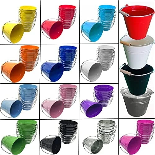 6 Pack Quality Metal Bucket, 0.5 Quart Color Orange Size 4.3 X 4.3 6-Pack 9 6 Pack Quality Metal Bucket, 0.5 Quart Color Orange Size 4.3 X 4.3 6-Pack - Image 7