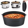 Ilicone Slow Cooker Liners, Reusable Cooking Liner Fit Crock-Pot 7-8 Quarts Slow Cooker, Foldable Leakproof Dishwasher Safe Cooker Liners For Oval 7 8QT CrockPot. -KitchenAid Shop 516K7SD85YL