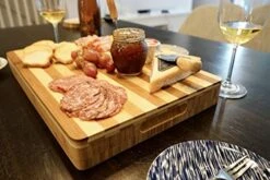 Reversible Cutting Board For Kitchen - A Combo Of EXTRA THICK Multipurpose Large Chopping Board (17 X 11.8 X 1.6) ; This Butcher Block Makes Great House Warming Presents And Kitchen Accessories -KitchenAid Shop 516KHopE3AL