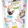 Tervis Flat Art - Cats Tumbler With Wrap And Lime Green Lid 16oz, Clear