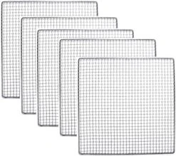 9 Stainless Steel Trays Compatible With Excalibur Dehydrator Replacement UPGRADE Food Shelf Mesh Screen By Bright Kitchen (9 Trays) -KitchenAid Shop 516WOC7 jbL. AC