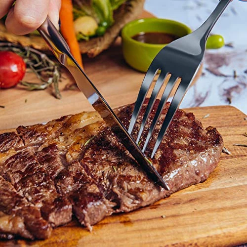 Ilverware Set,MASSUGAR 20-Piece Silverware Flatware Cutlery Set, Stainless Steel Utensils Service For 4, Include Knife/Fork/Spoon, Mirror Polished (Silver) 8 Ilverware Set,MASSUGAR 20-Piece Silverware Flatware Cutlery Set, Stainless Steel Utensils Service For 4, Include Knife/Fork/Spoon, Mirror Polished (Silver) - Image 6