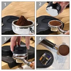VIGIND 58mm Coffee Distributor,Espresso Distribution Tool,Coffee Powder Hammer Tool,4 Angled Slopes Adjustable Palm Tamper- Professional Espresso Distributor Leveler Tool -KitchenAid Shop 516eM1vZM5L