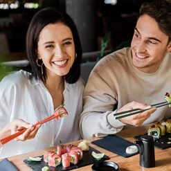 Chopsticks, GLAMFIELDS 5 Pairs Premium Reusable Multicolour Chopsticks For Sushi Japanese Matte Anti-slip Chop Sticks With Gift Case Lightweight Dishwasher Safe, 9.6 Inch 19 Chopsticks, GLAMFIELDS 5 Pairs Premium Reusable Multicolour Chopsticks For Sushi Japanese Matte Anti-slip Chop Sticks With Gift Case Lightweight Dishwasher Safe, 9.6 Inch -KitchenAid Shop 516i5I0wBGL