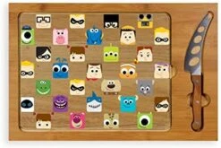 Brand Disney/Pixar Icon 3-Piece Glass Top Cutting Board & Knife Set, 15.4 X 10.04 X 0.8, Mickey Mouse - Parawood & Bamboo -KitchenAid Shop 516iv0otLdL. AC