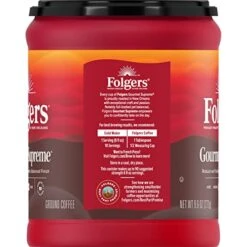 Gourmet Supreme Medium Dark Roast Ground Coffee, 9.6 Ounces (Pack Of 6)