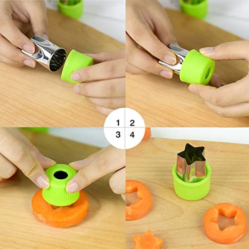 Sandwich Cutters Set For Kids, Mickey Mouse, Dinosaur, Star, Heart Shapes And Mini Vegetable Fruit Cookie Cutters Food Mold For Holiday And Party 4 Sandwich Cutters Set For Kids, Mickey Mouse, Dinosaur, Star, Heart Shapes And Mini Vegetable Fruit Cookie Cutters Food Mold For Holiday And Party - Image 2