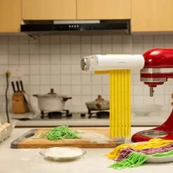 Pasta Maker Attachment 3 In 1 Set For KitchenAid Stand Mixers Included Pasta Sheet Roller, Spaghetti Cutter, Fettuccine Cutter Maker Accessories And Cleaning Brush -KitchenAid Shop 5170HLmP4bL