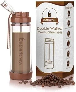 Travel French Press Coffee Maker | Portable Insulated Coffee Press With Plunger For Travel, Commuting And Outdoors | Borosilicate Glass Cup For Proper Coffee To Go! (15 Oz)… -KitchenAid Shop 517JgDB5ybL. AC