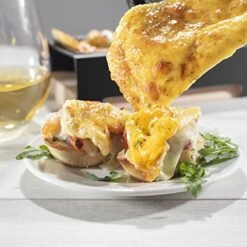 Heese Raclette W Foldable Handle- Candlelight Cheese Melter Pan W Spatula And 3 Tea Light Candles - Melts In Under 4 Minutes, Small Portable, Great For Dinner Parties, Appetizers, Housewarming Gift 10 Heese Raclette W Foldable Handle- Candlelight Cheese Melter Pan W Spatula And 3 Tea Light Candles - Melts In Under 4 Minutes, Small Portable, Great For Dinner Parties, Appetizers, Housewarming Gift -KitchenAid Shop 517PicyUAEL