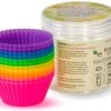 Silicone Cupcake Liners For Baking And Bonus Gift Jar, Pack Of 12 Reusable Muffin Liners Baking Cups Molds For Baking, Bento Lunch Box Accessories, Moldes De Silicona Para Reposteria -KitchenAid Shop 517U3ODyKcL