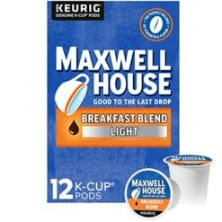 Axwell House Breakfast Blend Light Roast K-Cup Coffee Pods (84 Ct Box) 15 Axwell House Breakfast Blend Light Roast K-Cup Coffee Pods (84 Ct Box) -KitchenAid Shop 517V1V3CkwL