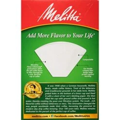 Melitta #4 Cone Coffee Filters, White, 100 Count (Pack Of 6) -KitchenAid Shop 517ZEbRoFmL