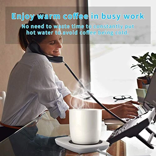 Coffee Mug Warmer For Desk Auto Shut Off Cup Warmer For Office Home Desk Use Desktop Heating Plate Electric Beverage Warmer Heating Cup Warmer For Water Tea Milk Etc. 4 Coffee Mug Warmer For Desk Auto Shut Off Cup Warmer For Office Home Desk Use Desktop Heating Plate Electric Beverage Warmer Heating Cup Warmer For Water Tea Milk Etc. - Image 2