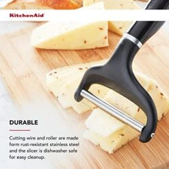 KitchenAid Classic Cheese Slicer, One Size, Black 1 -KitchenAid Shop 517fGwxQHkL