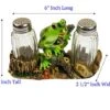 Frog Out Of Water Ceramic Frog Salt And Pepper Shaker Caddy Farmhouse Dinner Table Kitchen Counter Decor Glass Set Of Cute Frog Gifts For Friends And Family Frogs Kitchen