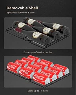 15 Inch Wine Cellar Refrigerator 30 Bottle Wine Cooler Lock Beverage Wine Center For Built-in & Free Standing | 36 F To 61 F Temperature Control L Stainless Steel Glass Door -KitchenAid Shop 517ikMxDxeL