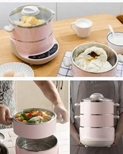 HYDZQ Electric Steamer Multifunctional Household Small Steamer 304 Stainless Steel Automatic Power-Off Mini Multi-Layer Steamer -KitchenAid Shop 517izlokcHL 1