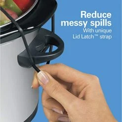 Hamilton Beach 7 Qt. Portable Slow Cooker Serves 8+, Dishwasher Safe Crock, 7 Quart & Travel Case & Carrier Insulated Bag For 4, 5, 6, 7 & 8 Quart Slow Cookers (33002),Black 11 Hamilton Beach 7 Qt. Portable Slow Cooker Serves 8+, Dishwasher Safe Crock, 7 Quart & Travel Case & Carrier Insulated Bag For 4, 5, 6, 7 & 8 Quart Slow Cookers (33002),Black -KitchenAid Shop 517wXd04yYL