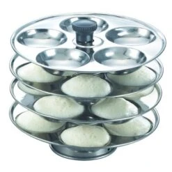 Prestige Stainless Steel 4 Plate Idli Stand - Makes 20 Idlis