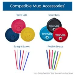 Tervis Plastic Made In USA Double Walled Trailer Bears Insulated Tumbler Cup Keeps Drinks Cold & Hot, 16oz Mug, Clear -KitchenAid Shop 51883G4NlaL