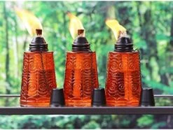 Seraphic Torches For Outside - Citronella 16oz Table Top Torch For Patio, Garden, Lawn, And Outdoor Parties, Set Of 3, Purple -KitchenAid Shop 5188GAyNuGL. AC