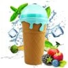 Slushy Maker Cup, 16.9 Oz Large Capacity Magic Quick-frozen Slushi Maker Cup, TIK TOK Magic Quick-frozen Ice Cream Cup, Cooling Cup, Double-layer Extruded Slushi Maker Cup, Family Ice Cream Machine And Children's Birthday Gift (brown) -KitchenAid Shop 518AArIoZCL